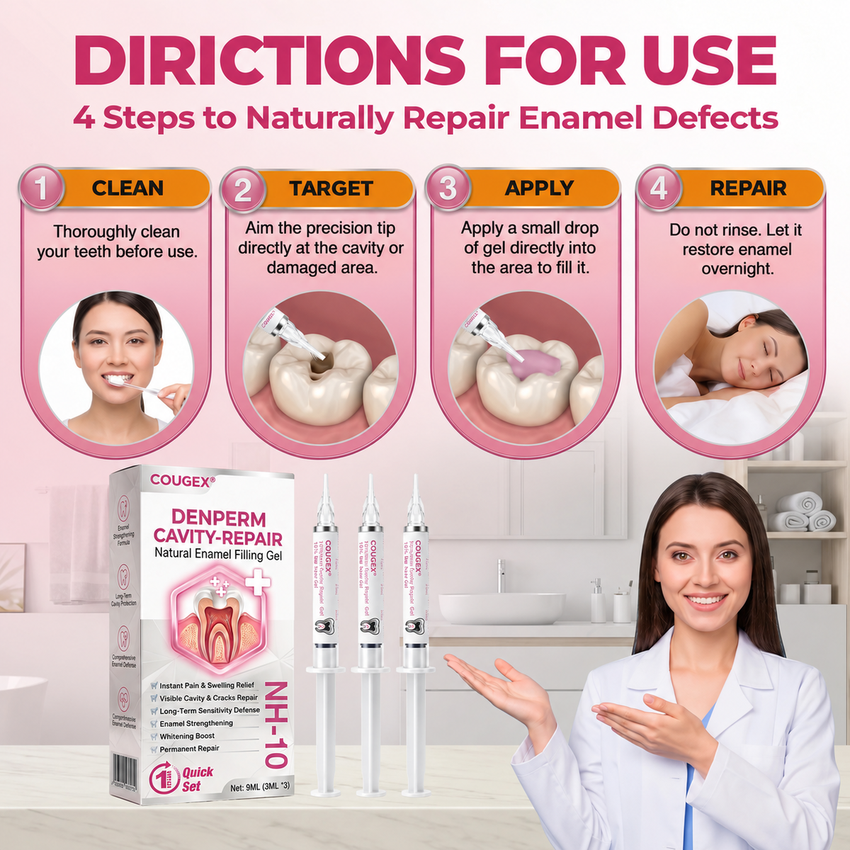 COUGEX® Natural Enamel Repair Gel | Cavity Repair & Remineralizing Treatment